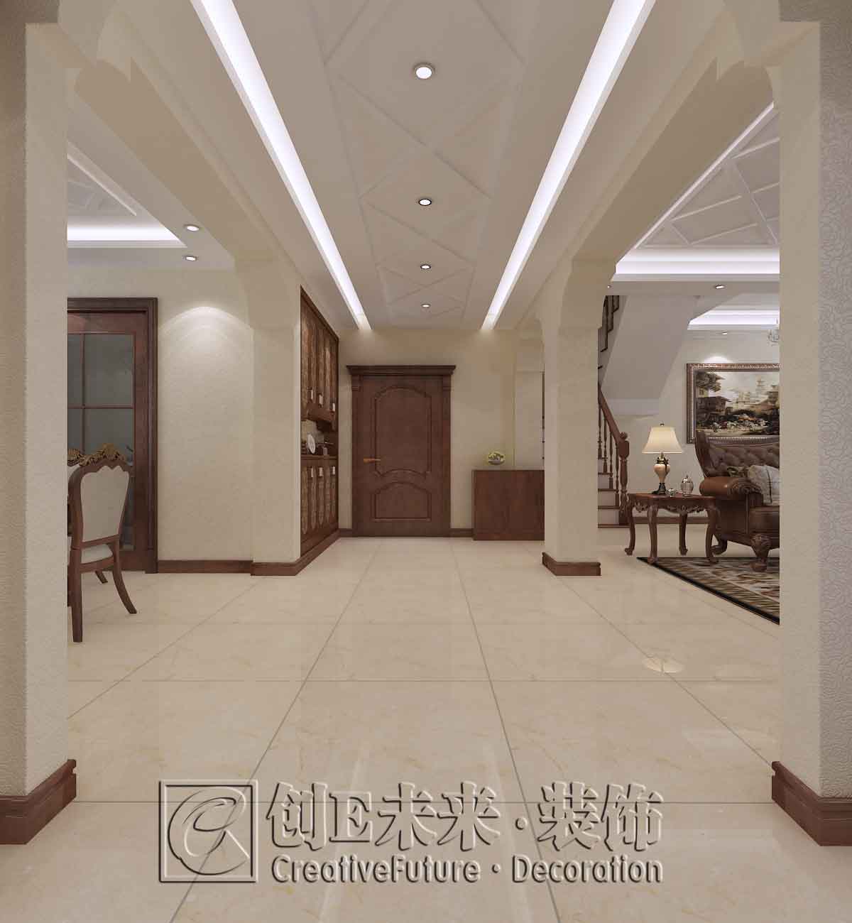 水岸蓝桥美式风格装修效果图7