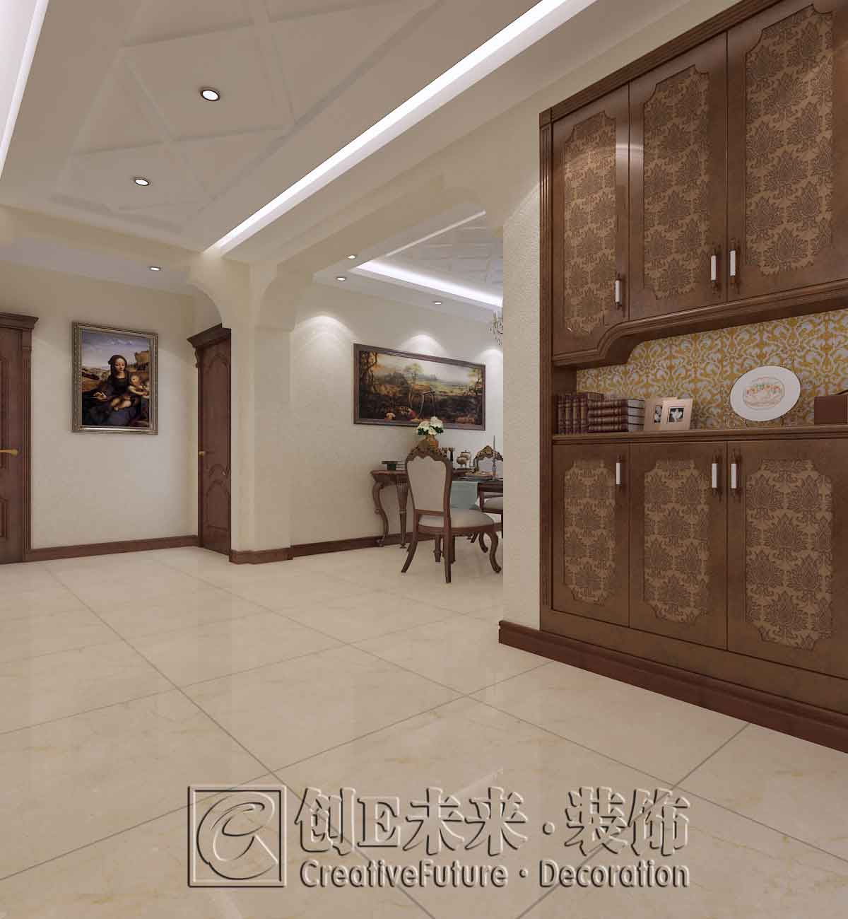 水岸蓝桥美式风格装修效果图3